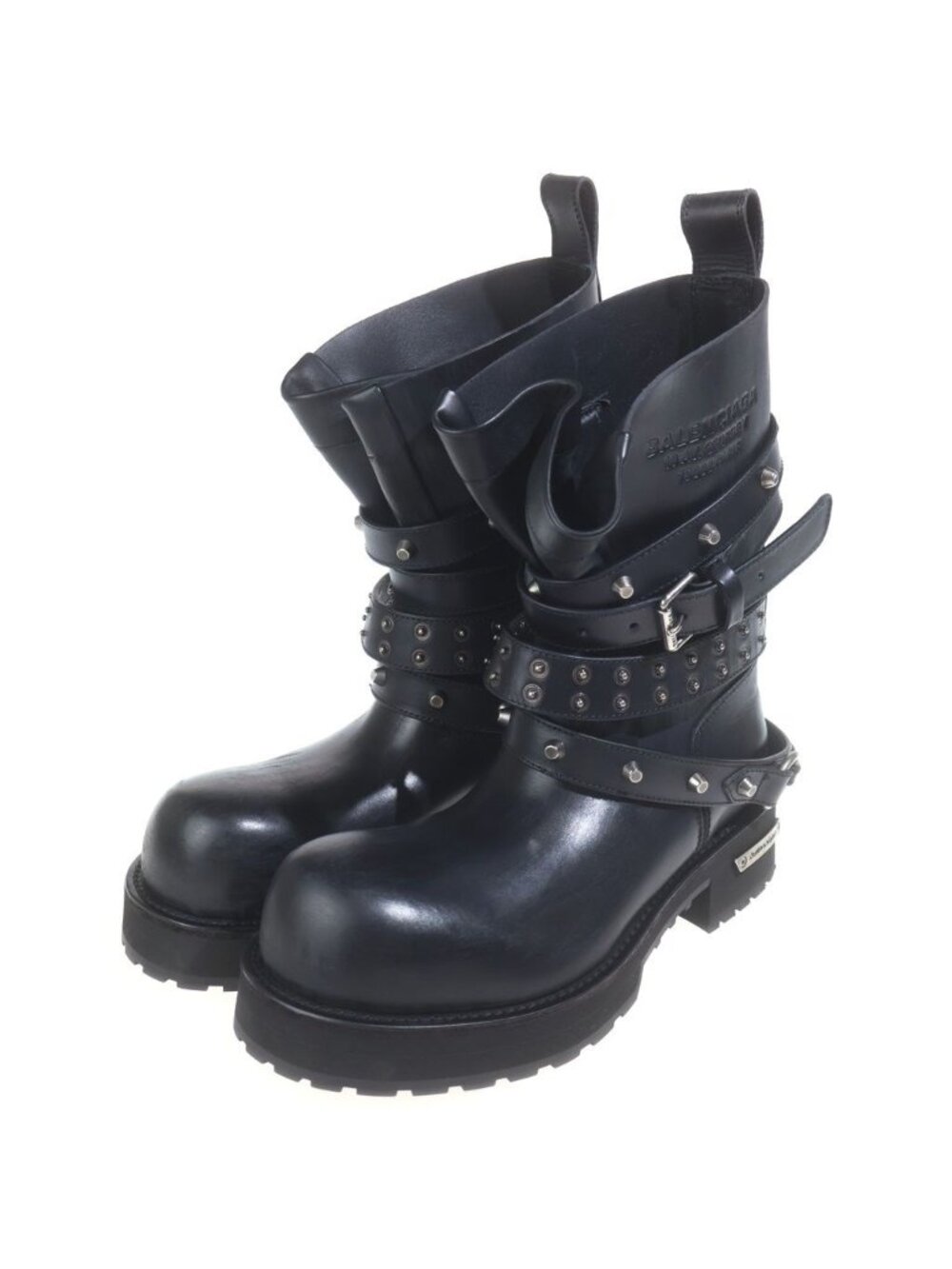 Balenciaga Venom City Bootie High Cut Boots Black Leather - Picture 2 of 7
